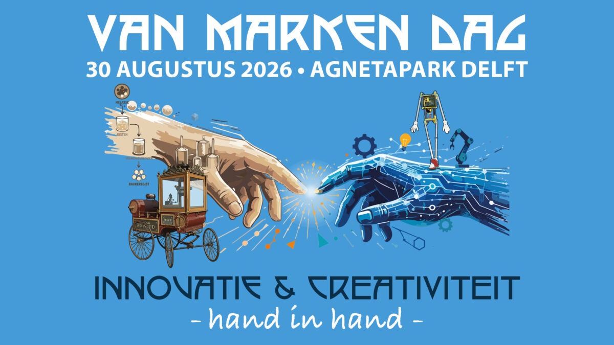 Logo Van Marken Dag 2026 - Innovatie & Creativiteit, hand in hand.