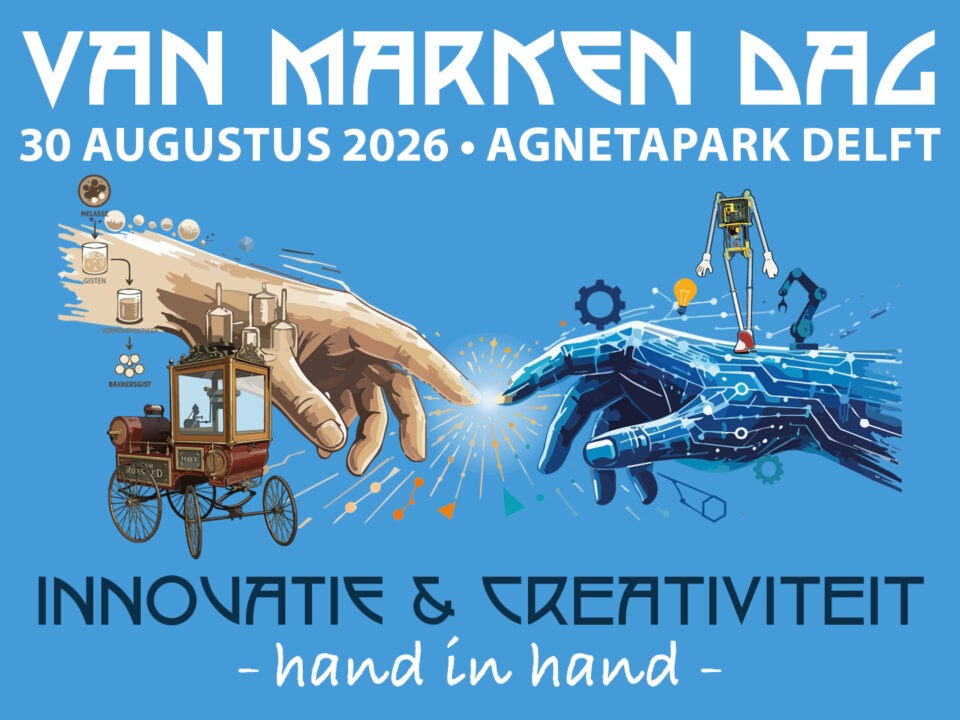 Logo Van Marken Dag 2026 - Innovatie & Creativiteit, hand in hand.