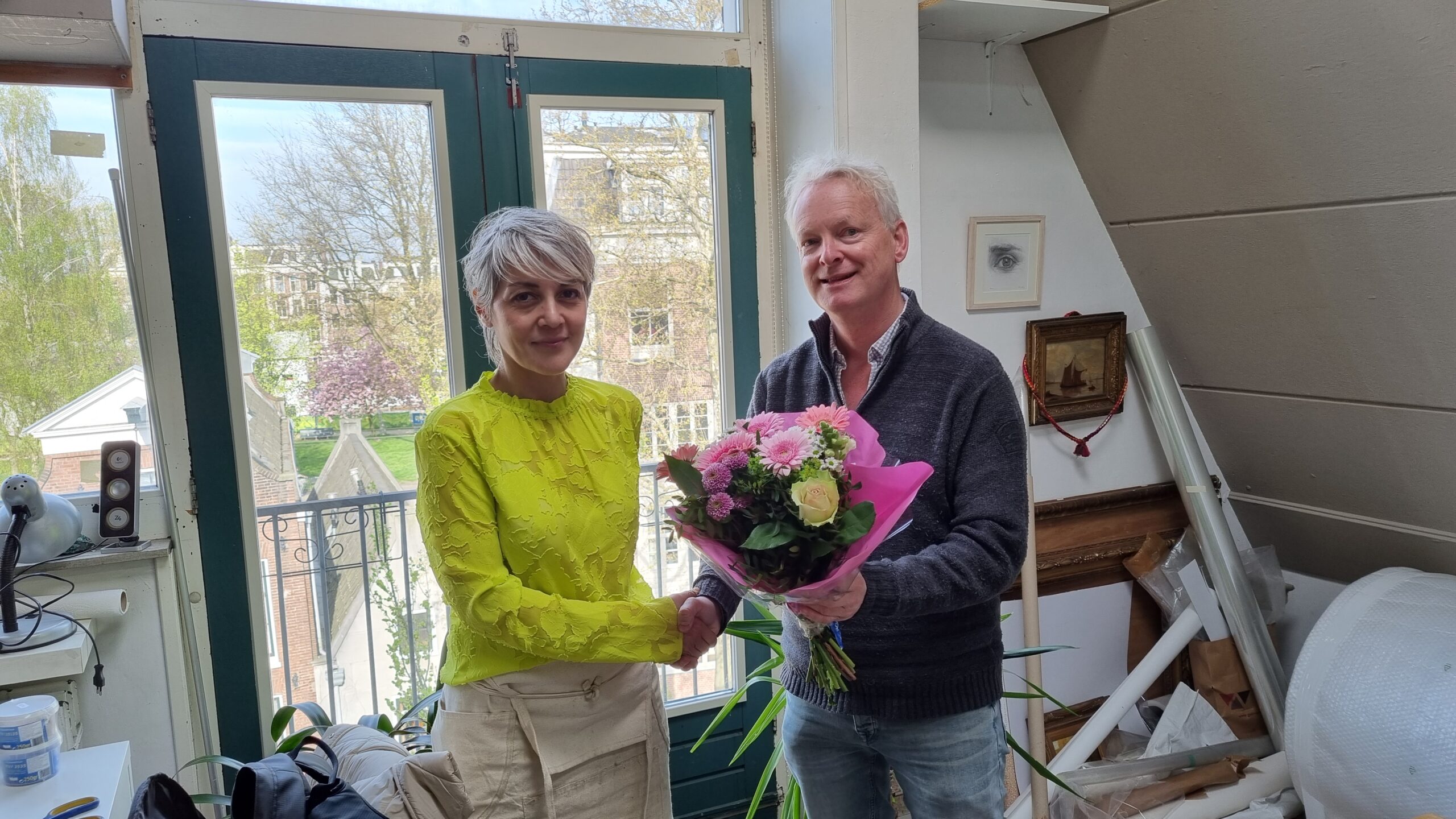 Restauratie eerste canvas doeken afgerond